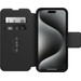 Otterbox Strada Apple iPhone 15 Pro Max Book Case Leather Black with MagSafe front