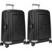 Samsonite S'Cure Spinner 55cm Black Duo Suitcase Set Main Image