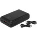 BlueBuilt Batterie Externe avec Charge Rapide 10 000 mAh Lot de 2 Noir avant