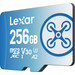 Lexar FLY 256GB MicroSDXC 160mb/s right side