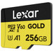 Lexar Professional GOLD 256GB microSDXC 280mb/s voorkant