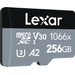 Lexar Professional 1066x SILVER 256GB microSDXC 160mb/s rechterkant