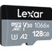 Lexar Professional 1066x SILVER 128GB microSDXC 160mb/s rechterkant