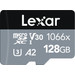 Lexar Professional 1066x SILVER 128GB MicroSDXC 160mb/s front