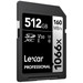 Lexar Professional 1066x SILVER 512GB SDXC 160mb/s voorkant