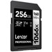 Lexar Professional 1066x SILVER 256GB SDXC 160mb/s front