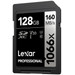 Lexar Professional 1066x SILVER 128GB SDXC 160mb/s voorkant