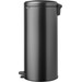 Brabantia NewIcon Pedal Trash Can 30L Confident Gray right side