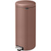 Brabantia NewIcon Poubelle à Pédale 30 Litres Satin Taupe côté droit