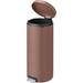 Brabantia NewIcon Poubelle à Pédale 30 Litres Satin Taupe intérieur