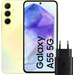 Samsung Galaxy A55 128GB Yellow 5G + Samsung 25W Fast Charger Black Main Image