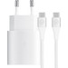 Samsung Chargeur Super Fast Charging 25 W + Câble USB-C Nylon Blanc 1,5 m Main Image