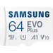 Samsung EVO Plus (2024) microSD 64 Go + Adaptateur SD avant