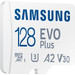 Samsung EVO Plus (2024) microSD 128 Go + Adaptateur SD côté gauche