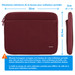 BlueBuilt Housse pour PC Portables Largeur 32 cm 13-14 Pouces Rouge visuel Coolblue 1