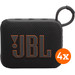 JBL Go 4 Black 4-pack Main Image