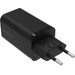 BlueBuilt Power Delivery + Quick Charge Oplader met 3 Usb Poorten 65W Zwart achterkant