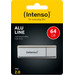 Intenso Alu Line USB 2.0 64 Go Silver emballage