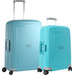 Samsonite S'Cure Spinner 55cm + 69cm Aqua Blue Suitcase Set Main Image