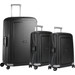 Samsonite S'Cure Spinner 55+55+75cm Black Suitcase Set Main Image