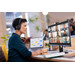 Jabra Evolve2 55 MS Wireless Office Headset product in use