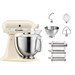 KitchenAid 5KSM185PSEAC Crème + Rouleau à Pâtes et Set de Découpe (3 Pièces) Main Image