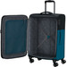 American Tourister Daring Dash Valise à 4 Roulettes Extensible 66 cm Black/Blue intérieur