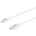 Apple Chargeur USB-C 20 W + Câble Lightning 1,5 m Nylon Blanc côté droit