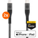 BlueBuilt USB-C to Lightning Cable 1.5m Kevlar Black Duo Pack Main Image