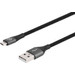 BlueBuilt USB-A to Micro USB Cable 1.5m Nylon Black detail