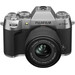 Fujifilm X-T50 Argent + XC 15-45 mm f/3.5-5.6 OIS PZ dessus