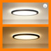 WiZ Plafondlamp SuperSlim - Zwart - Gekleurd en Wit licht visual leverancier