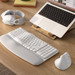 Logitech Wave Keys for Mac AZERTY product in use