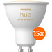 Philips Hue White Ambiance GU10 Lot de 15 Main Image