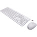 HP 230 Wireless Keyboard and Mouse White QWERTY right side