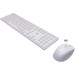 HP 650 Set Clavier et Souris Sans Fil Blanc AZERTY côté droit