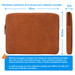 BlueBuilt 14 Pouces Housse pour PC Portables Largeur 32 cm - 33 cm Cuir Cognac visuel Coolblue 2