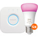 Philips Hue White and Color Starter Pack met 4 lampen + Bridge Main Image