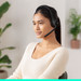 Logitech Zone 300 Draadloze Office headset Zwart product in gebruik