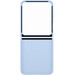 Samsung Galaxy Z Flip 6 Siliconen Back Cover Ring Blauw voorkant