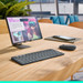 Logitech Keys-To-Go 2 Graphite AZERTY product in use