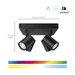 WiZ 4 Spots Imageo Square- Colored and White Light - GU10 - Black visual supplier