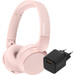 Philips TAH4209 Rose + BlueBuilt Chargeur Quick Charge avec Port USB-A 18 W Noir Main Image