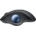 Logitech ERGO M575S Wireless Trackball Muis Zwart linkerkant