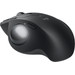 Logitech MX Ergo S Advanced Wireless Trackball Muis Zwart linkerkant