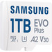 Samsung EVO Plus 1TB microSDXC + SD Adapter voorkant