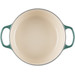 Le Creuset Signature braadpan 24cm Kerst Artichaut binnenkant