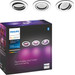 Philips Hue Centura inbouwspot White and Color - rond - Wit - 3-pack verpakking