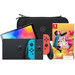 Nintendo Switch OLED Blauw/Rood + Just Dance 2025 + BlueBuilt Beschermhoes Main Image