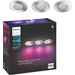 Philips Hue Xamento badkamer inbouwspot White and Color - Chroom - Rond 3-pack verpakking